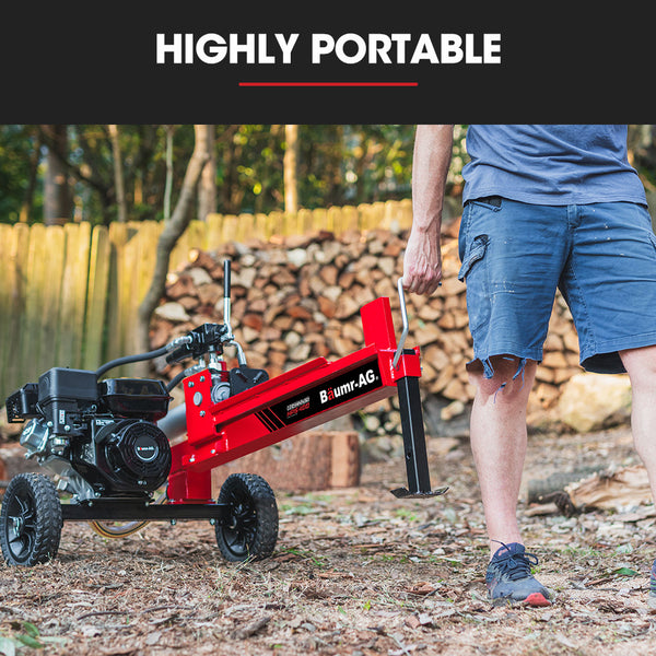 Baumr Ag 12 Tonne Petrol Hydraulic Wood Log Splitter Hps400 Log Splitters