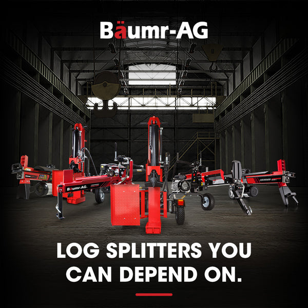 Baumr Ag 12 Tonne Petrol Hydraulic Wood Log Splitter Hps400 Log Splitters