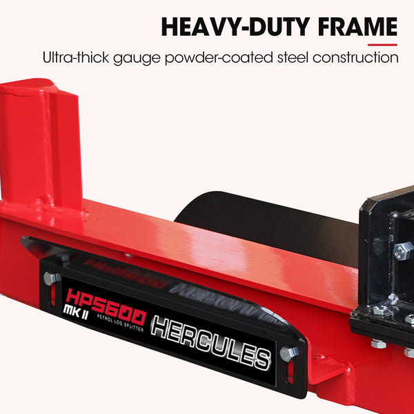 Baumr Ag 20 Tonne Hydraulic Petrol Log Splitter 8Hp Towed Wood Firewood Cutter Hps600 Log Splitters