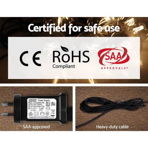 Jingle Jollys 77M Led Festoon Lights Sting Lighting Kits Wedding Outdoor Party Seasonal Decorations