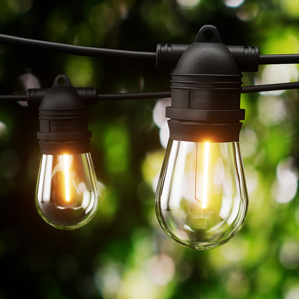 37M Festoon Lights Christmas Fairy String Outdoor Party Garden Decor Seasonal Decorations