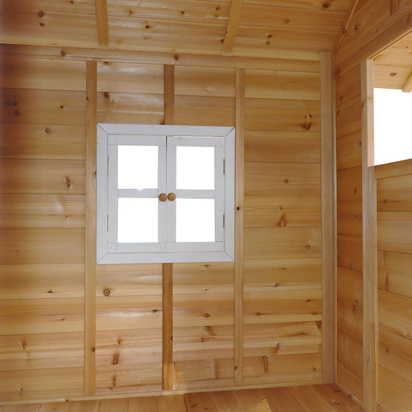 Lifespan Kids Archie Elevated Cubby House With Green Slide Cubby Houses