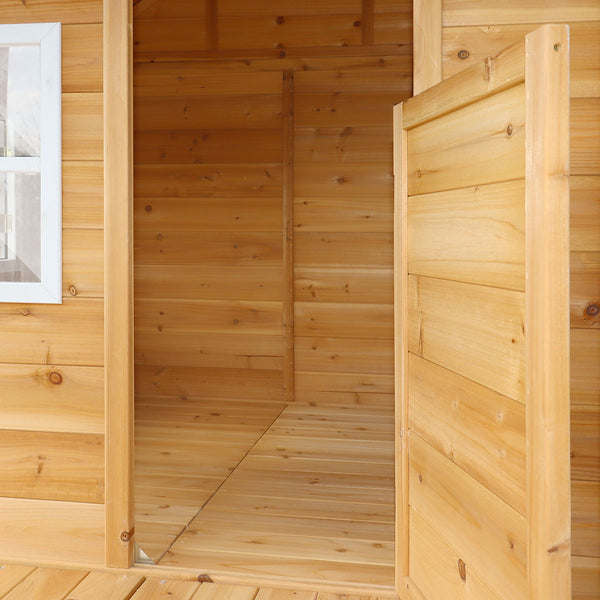 Lifespan Kids Archie Elevated Cubby House With Green Slide Cubby Houses