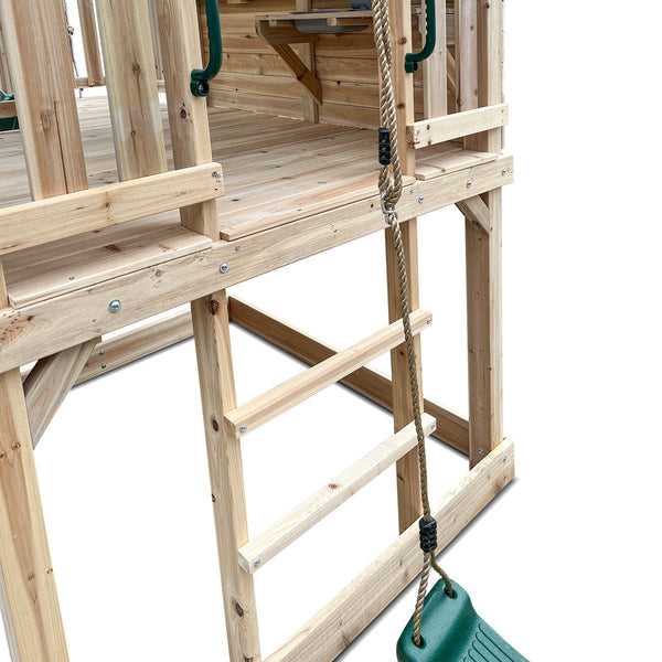 Lifespan Kids Kingston Cubby House With 2.2M Yellow Slide Cubby Houses