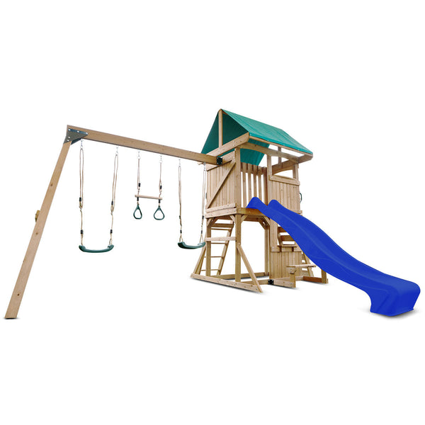 Lifespan Kids Carindale Play Centre Set With 2.2M Blue Slide Slides