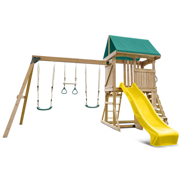 Lifespan Kids Carindale Play Centre Set With 2.2M Yellow Slide Slides