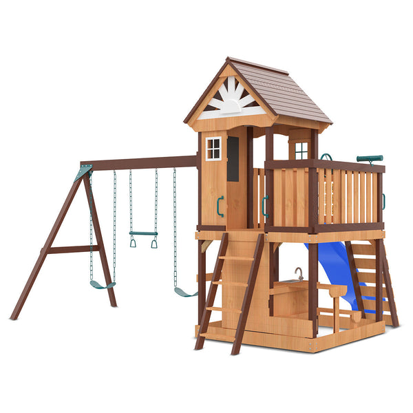Lifespan Kids Coventry Play Centre Set With 2.2M Blue Slide Slides