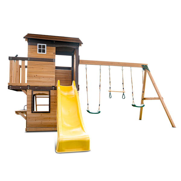 Lifespan Kids Darlington Play Centre Set With 2.2M Yellow Slide Slides