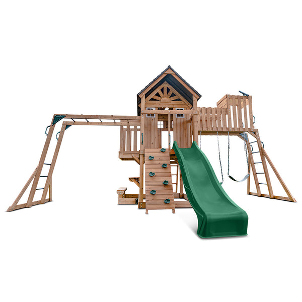 Lifespan Kids Kensington Play Centre Set With 2.2M Green Slide Slides
