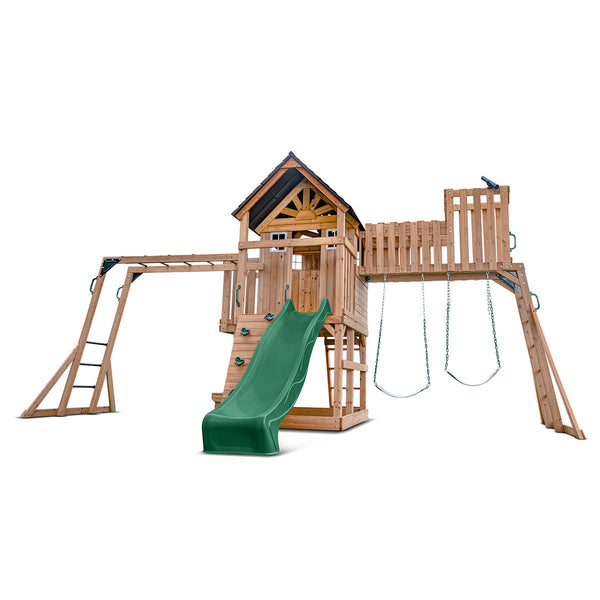 Lifespan Kids Kensington Play Centre Set With 2.2M Green Slide Slides