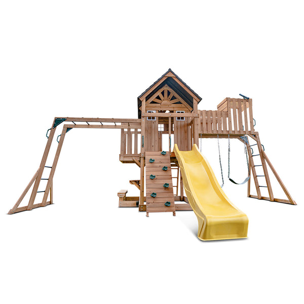 Lifespan Kids Kensington Play Centre Set With 2.2M Yellow Slide Outdoor Play Sets