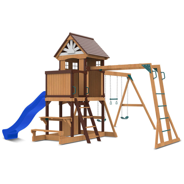 Lifespan Kids Meer Brook Play Centre Set With 2.2M Blue Slide Slides