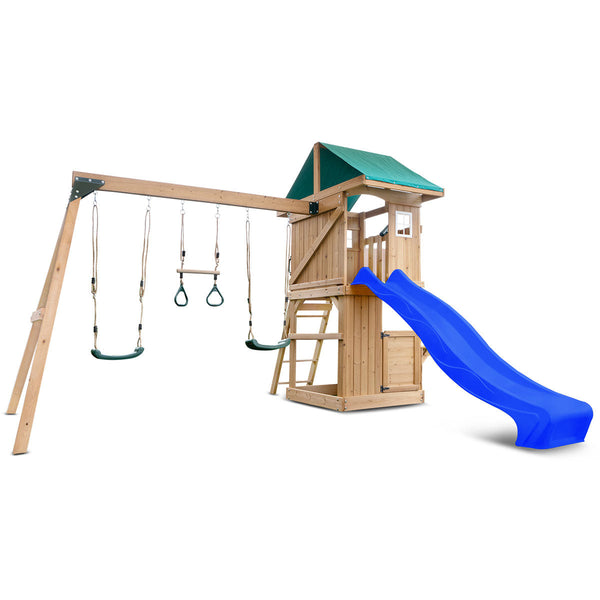 Lifespan Kids Montrose Play Centre Set With 2.2M Blue Slide Slides