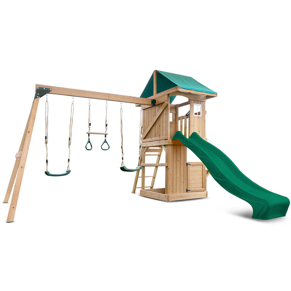 Lifespan Kids Montrose Play Centre Set With 2.2M Green Slide Slides
