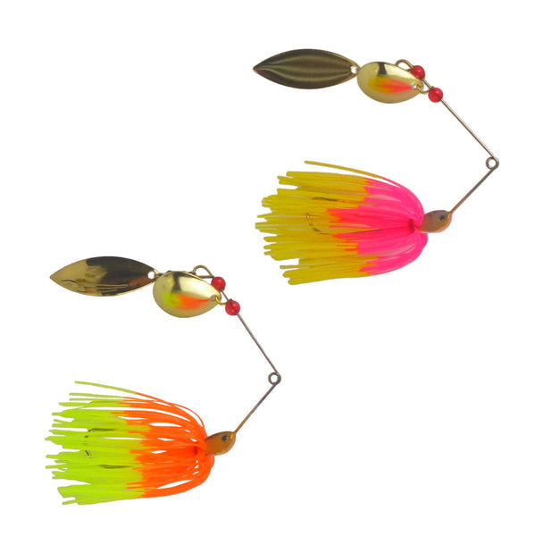 Dekoi 15Gm Ls17 Closed Eye Spinnerbait Orange Lime Qty 2 Baits & Lures