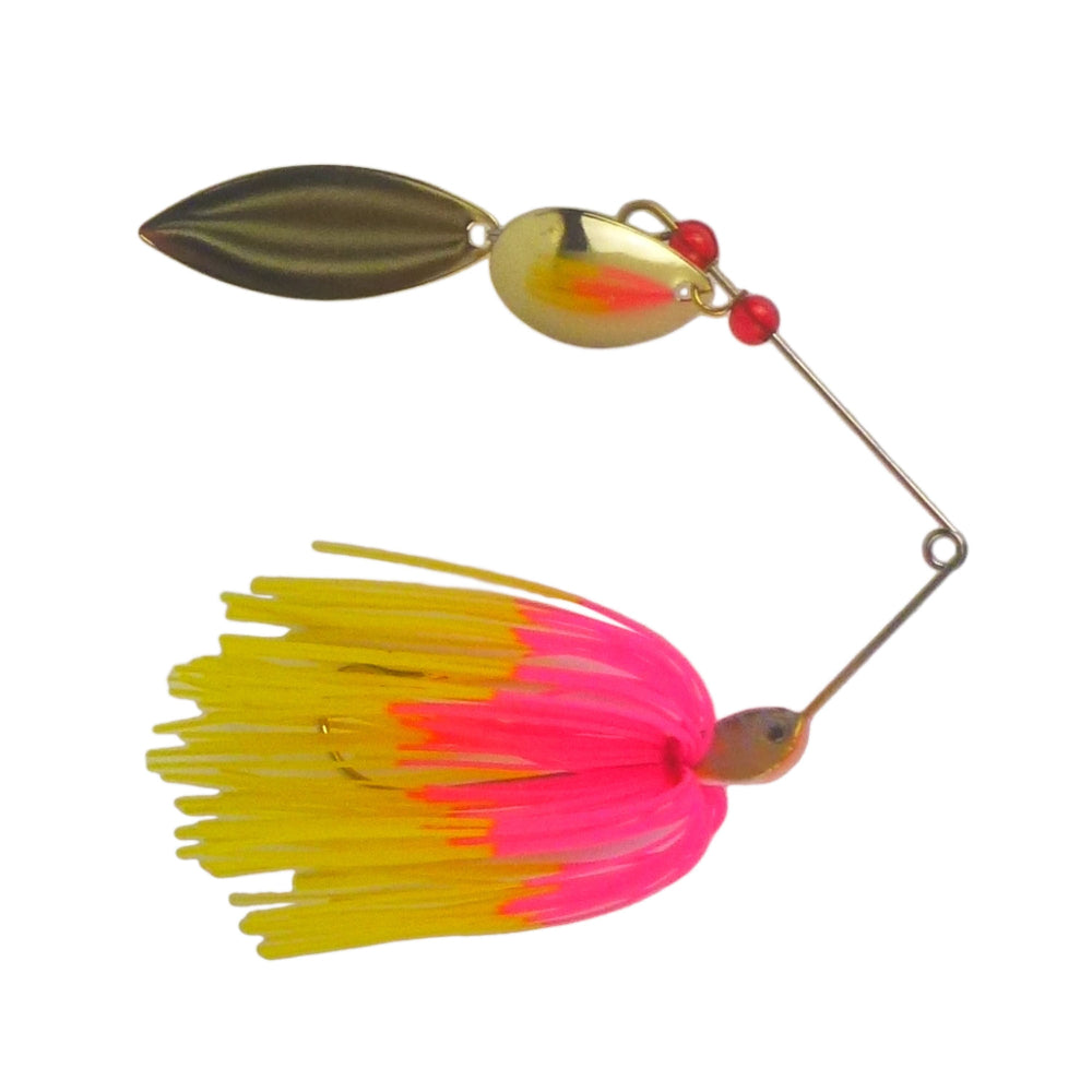 Dekoi 15Gm Ls17 Closed Eye Spinnerbait Pink Yellow Qty 2 Baits & Lures
