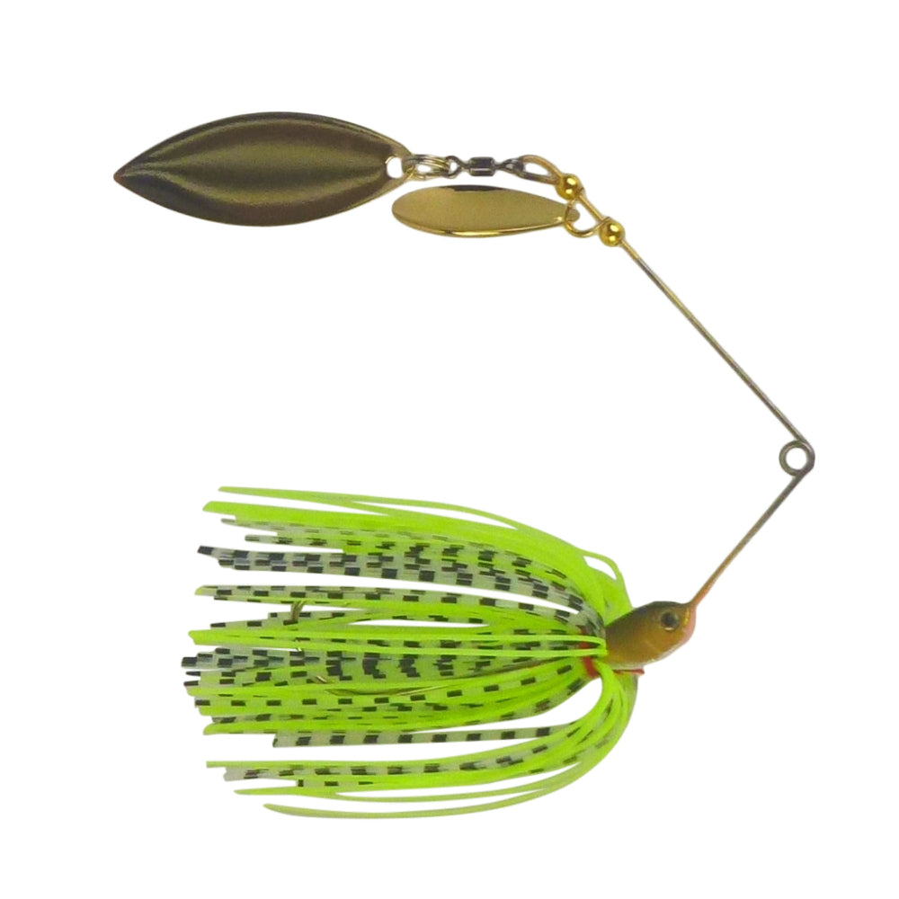 Dekoi 15Gm Ls18 Closed Eye Spinnerbait Fluro Green Qty 2 Baits & Lures