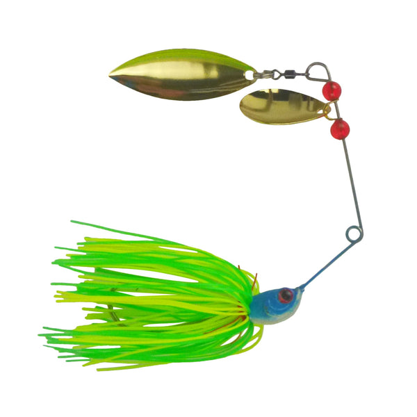 Dekoi 18Gm Ls20 Closed Eye Spinnerbait Fluro Green Qty Baits & Lures