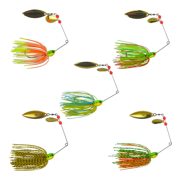 Dekoi 17Gm Ls21 Closed Eye Spinnerbait Fluro Flare Qty Baits & Lures