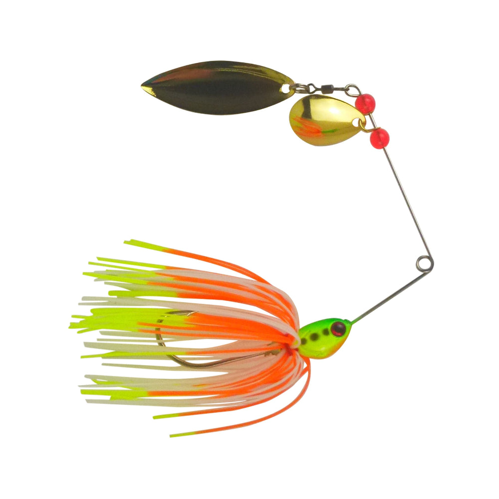 Dekoi 17Gm Ls21 Closed Eye Spinnerbait Orange Green Qty Baits & Lures