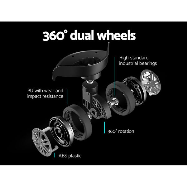 Wanderlite 28 Inch Luggage Set With Tsa Lock Abs Hard Shell Travel Suitcase Organiser Case Black Suitcases