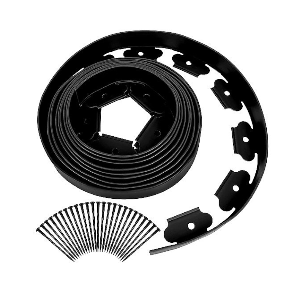 Randy & Travis Machinery Landscape No Dig Lawn Garden Edging Kit 10M Flexible Durable Border Paver Manual Edgers