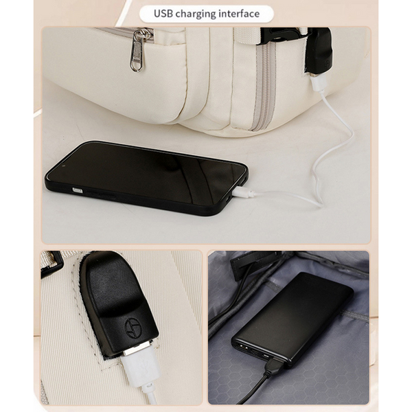 Elosung Large Capacity Travel Backpack With Usb Charging Port For Convenient On The Go Placeholder