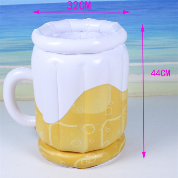 Large Inflatable Beer Mug Cooler Pool Float Drink For Adults Parties Other Party Supplies