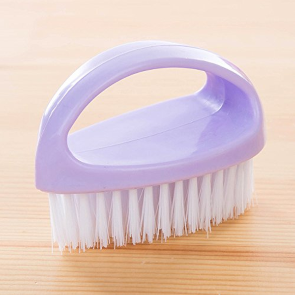 Laundry Brush Purple Multi Functional Cleaning Washing Flexible Scrub For Bathroom Kitchen Cleaning Brushes