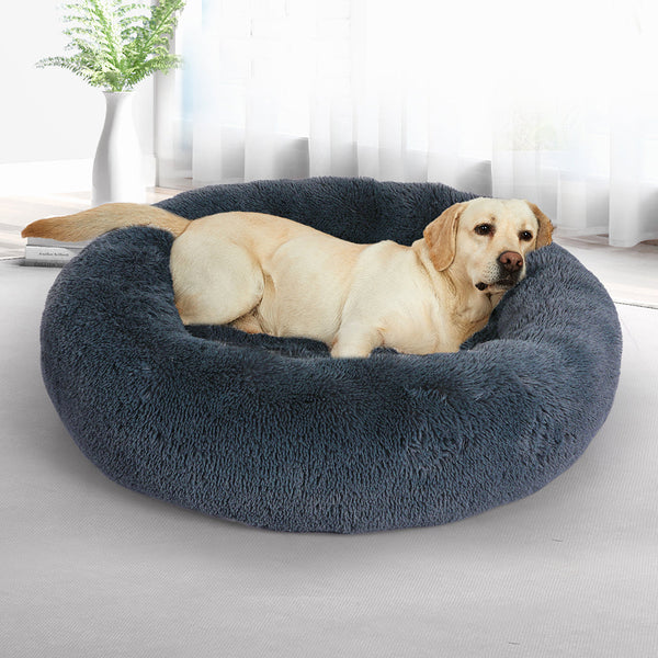 Pawz Extra Large Dark Grey Calming Pet Bed For Dogs Pet Beds