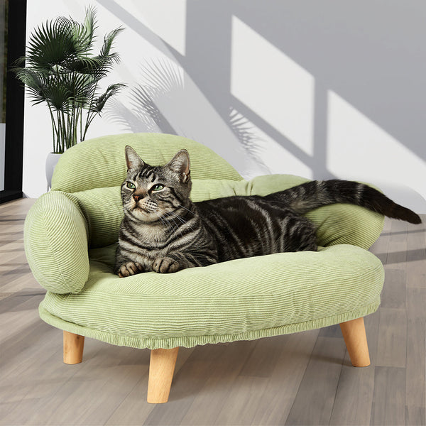 Pawz Elevated Pet Dog Cat Sofa Bed Couch L Size Green Pet Beds