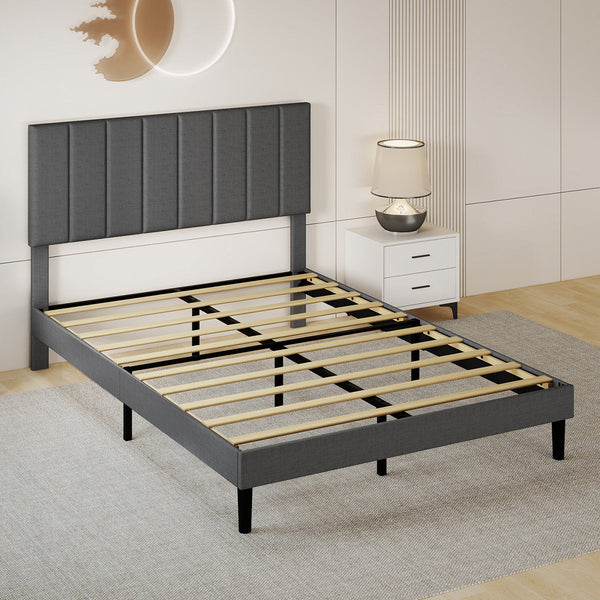 Levede Bed Frame Upholstered Platform Mattress Base Double Double Bed Frames