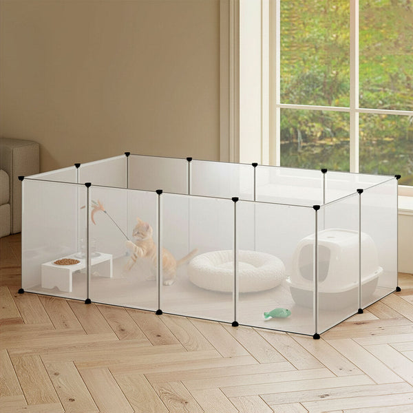 Pawz 12 Panels Guinea Pig Rabbit Puppy Playpen Fence Fences & Pens