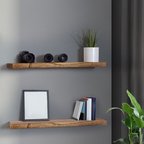 Levede 2 Pcs Floating Shelves Wall Mounted Medium Hanging Shelves