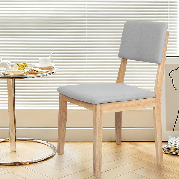 Levede 2X Armless Upholstered Seat Modern Comfort Set Dining Chairs