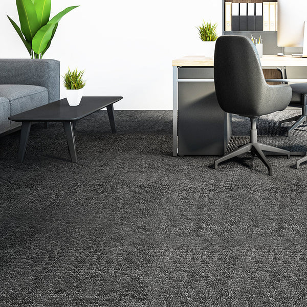 Marlow 20X 5M2 Box Heavy Duty Black Flooring For Commercial Or Residential Use Carpet Tiles