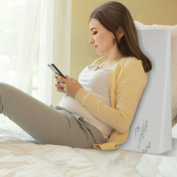Dreamz White Memory Foam Wedge Pillow 10Cm Height Pillows