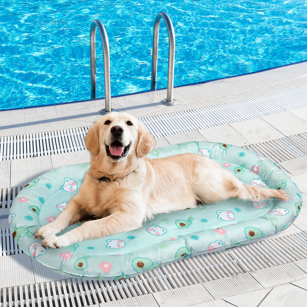 Pawz Pet Cooling Mat L Green Pet Beds