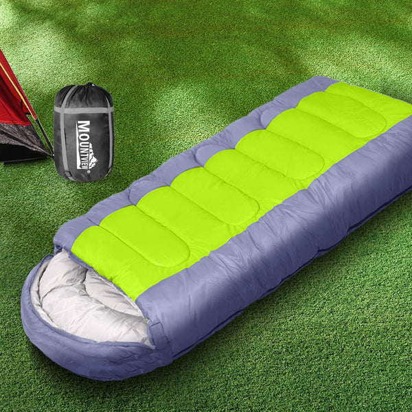 Mountview Sleeping Bag Outdoor Camping Grey Sleeping Bags