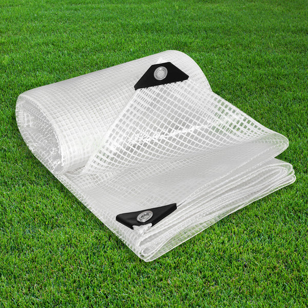 Manan Tarp Tarpaulin 200Gsm Camping 6.1M X 7.3M Clear Tarps