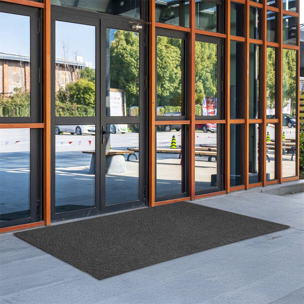 Marlow Extra Large Floor Rug Outdoor 90Cm X 305Cm Grey Rugs