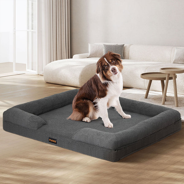 Pawz Memory Foam Pet Sofa Bed Comfortable And Supportive Rest For Your Furry Friend Pet Beds