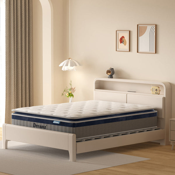 Dreamz Spring Mattress Pillow Top All Sizes 32Cm Mattresses