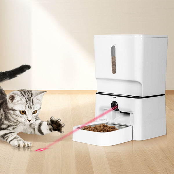 Pawz 2 In 1 Automatic Pet Feeder Wifi Camera Laser Toy Dog Automatic Feeders
