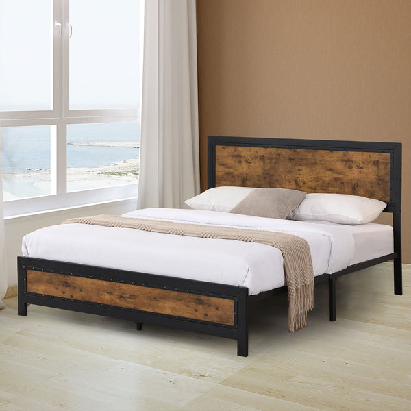 Levede Metal Bed Frame Mattress Base Queen Queen Bed Frames