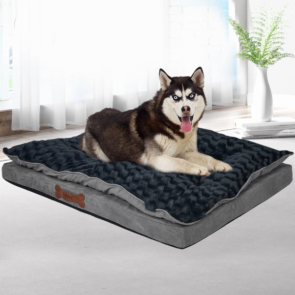 Dog Calming Bed Soft Plush Comfortable Warm Cushioned Support For Medium Dogs Pet Beds