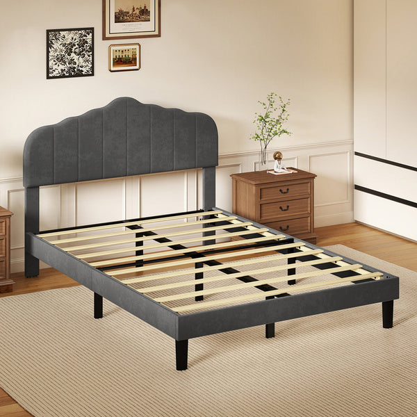 Levede Bed Frame Upholstered Platform Mattress Base Queen Queen Bed Frames