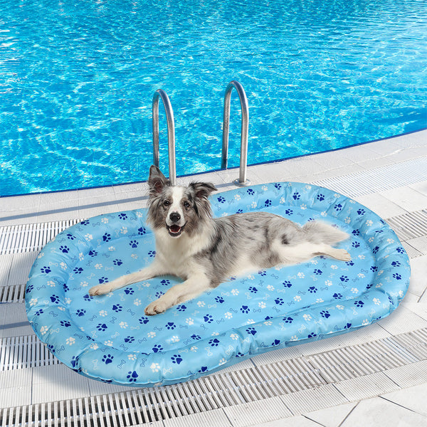 Pawz Pet Cooling Mat Xl Blue Pet Beds