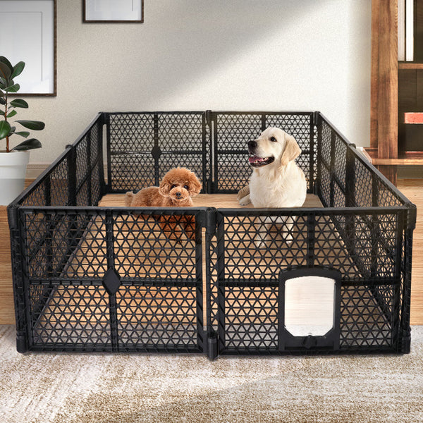 Pawz Pet Playpen Folding Dog Plastic L Large Fences & Pens