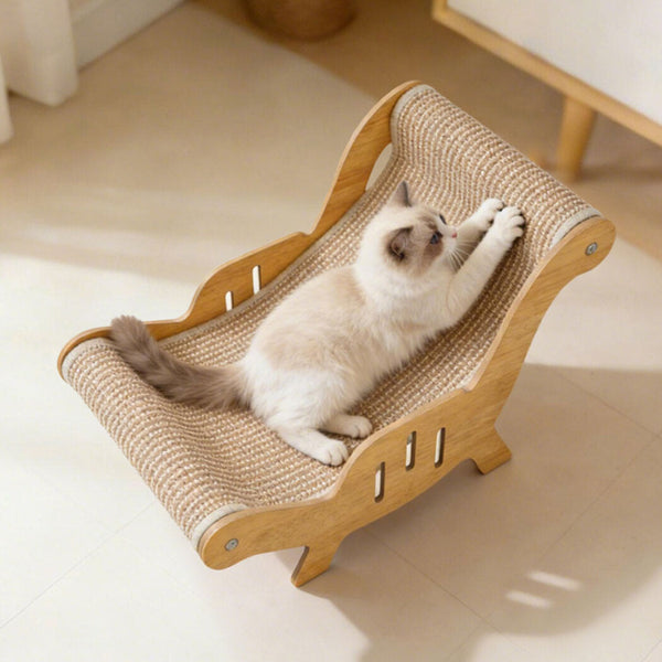 Pawz Cat Scratcher Bed Lounge Chair 2 In 1 Design Durable Scratching Furniture & Scratchers